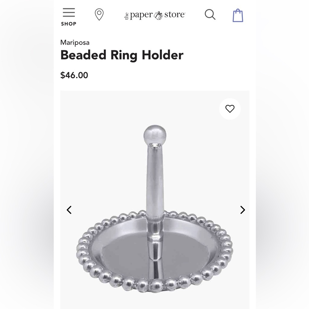 Mariposa Beaded Ring Dish